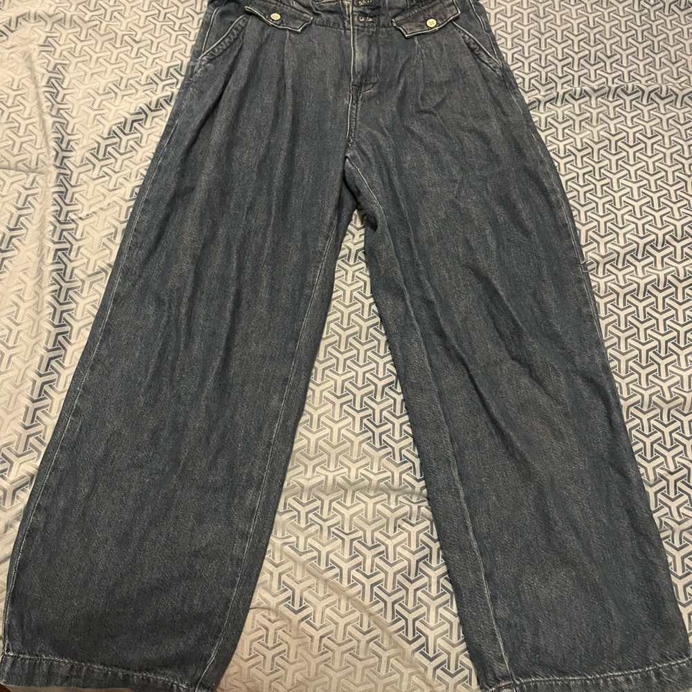 Pilcro Dark Blue Flare Jeans